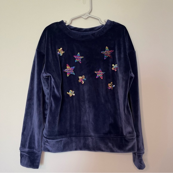 SO Kids' Navy Star Embellished Sweatshirt - Picture 1 of 4